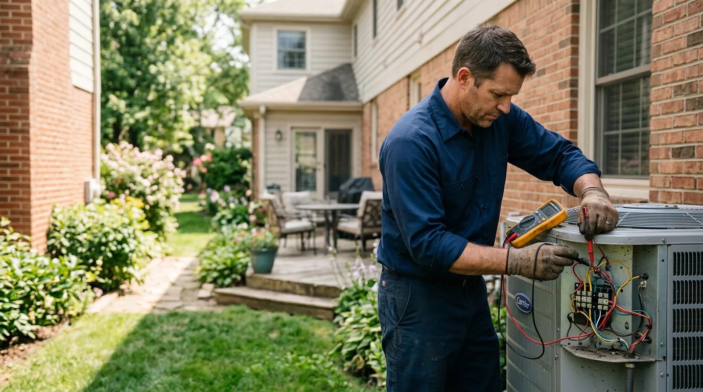 HVAC technician working near Larsen, WI